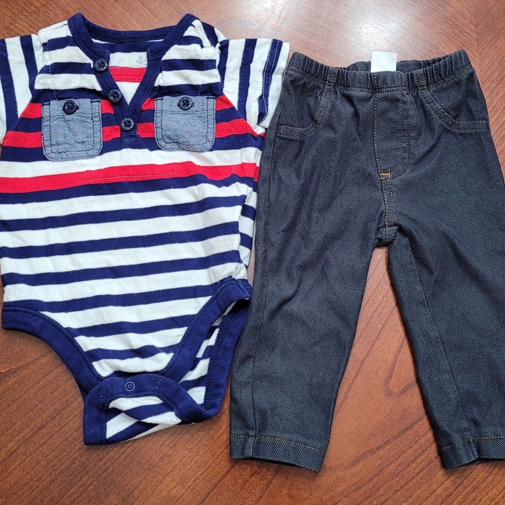 4th of July baby boy outfit 3 to 6 months old infant boy